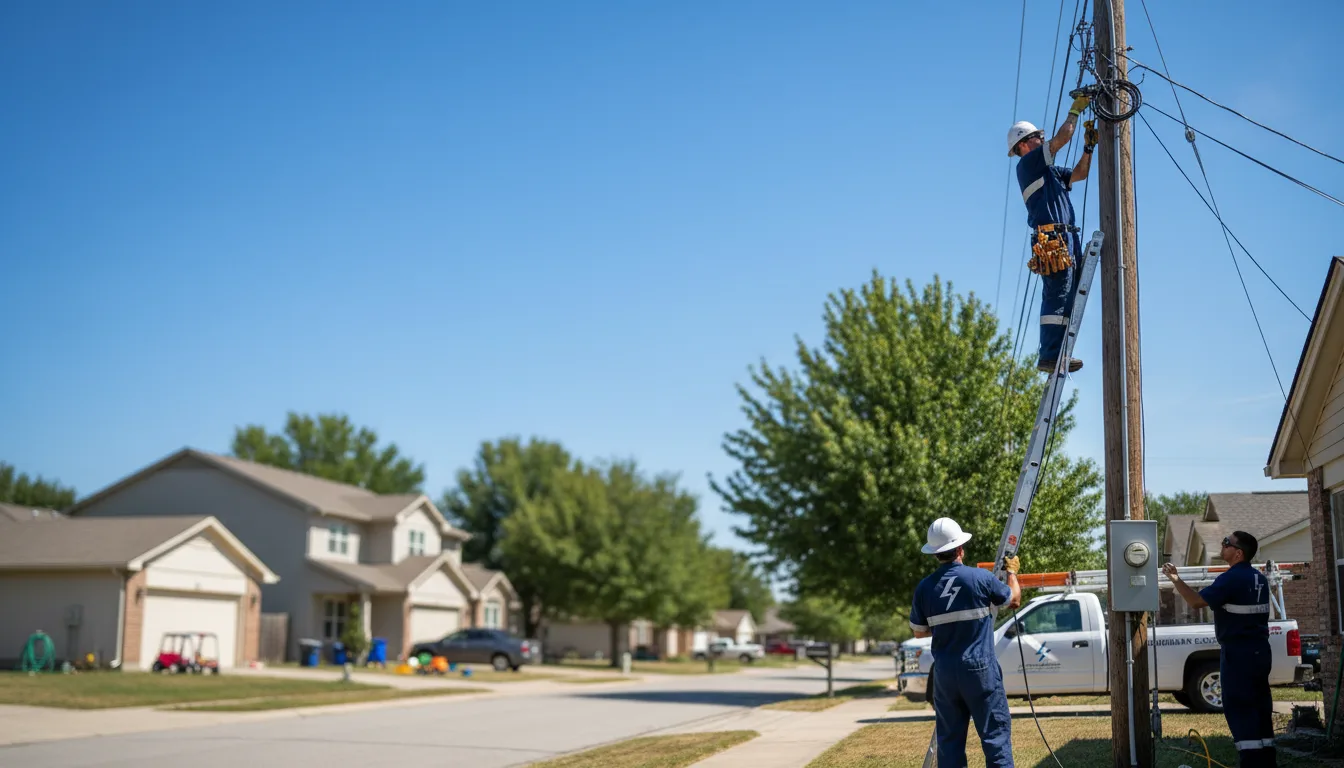 Residential electrician providing installation services in Colorado City, TX